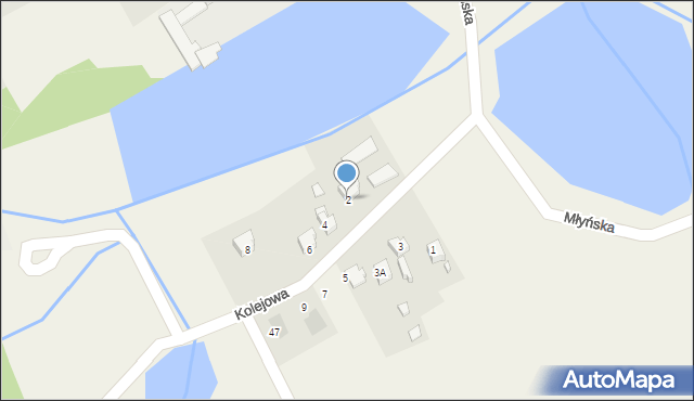 Syrynia, Kolejowa, 2, mapa Syrynia