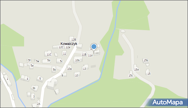 Szczawnica, Kowalczyk, 16, mapa Szczawnica