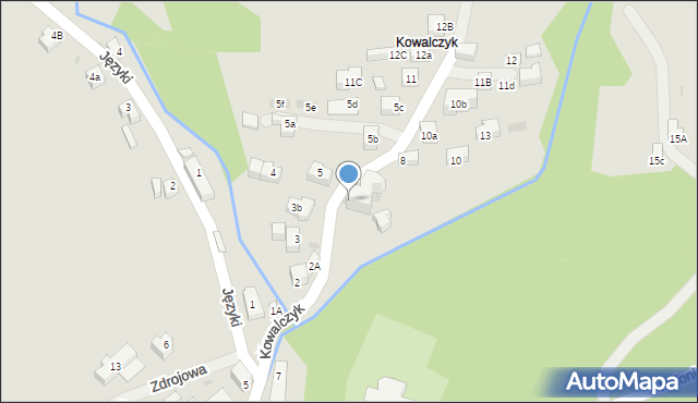 Szczawnica, Kowalczyk, 7, mapa Szczawnica