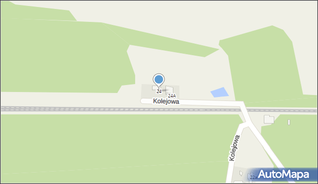 Szczawno, Kolejowa, 24, mapa Szczawno