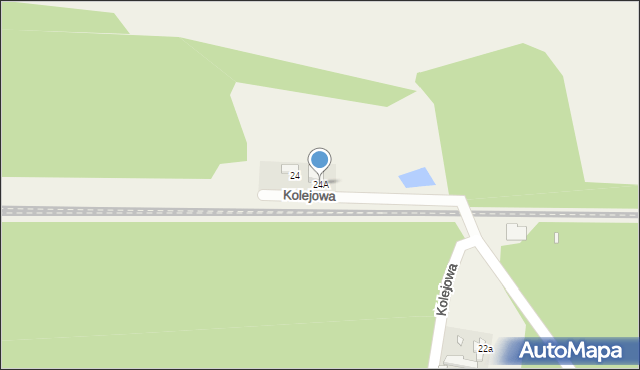 Szczawno, Kolejowa, 24A, mapa Szczawno