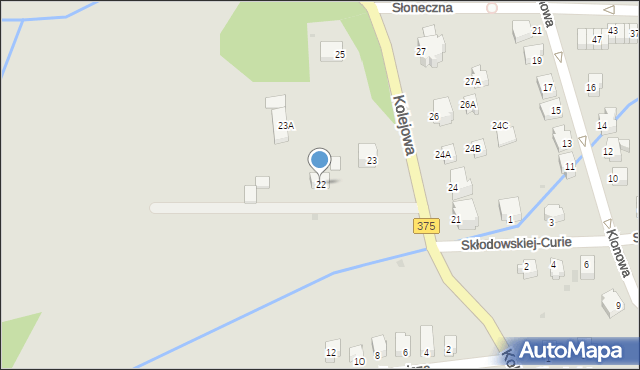 Szczawno-Zdrój, Kolejowa, 22, mapa Szczawno-Zdrój