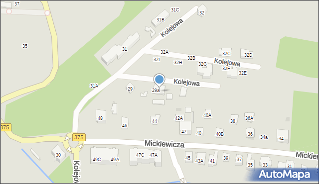 Szczawno-Zdrój, Kolejowa, 33, mapa Szczawno-Zdrój