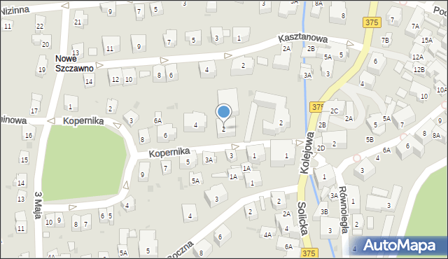 Szczawno-Zdrój, Kopernika Mikołaja, 2, mapa Szczawno-Zdrój