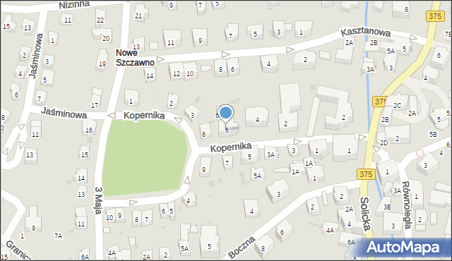 Szczawno-Zdrój, Kopernika Mikołaja, 6, mapa Szczawno-Zdrój