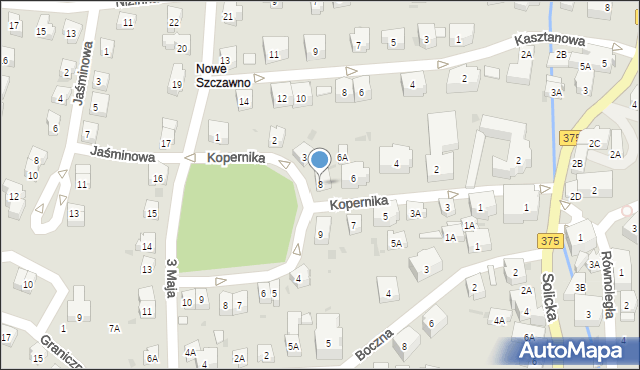 Szczawno-Zdrój, Kopernika Mikołaja, 8, mapa Szczawno-Zdrój