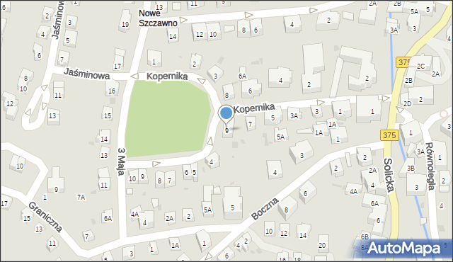 Szczawno-Zdrój, Kopernika Mikołaja, 9, mapa Szczawno-Zdrój