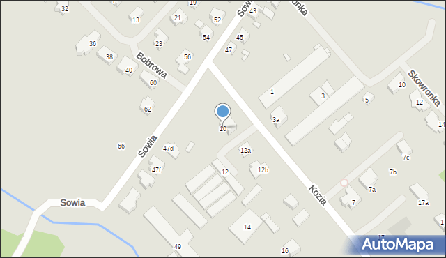 Szczecin, Kozia, 10, mapa Szczecina