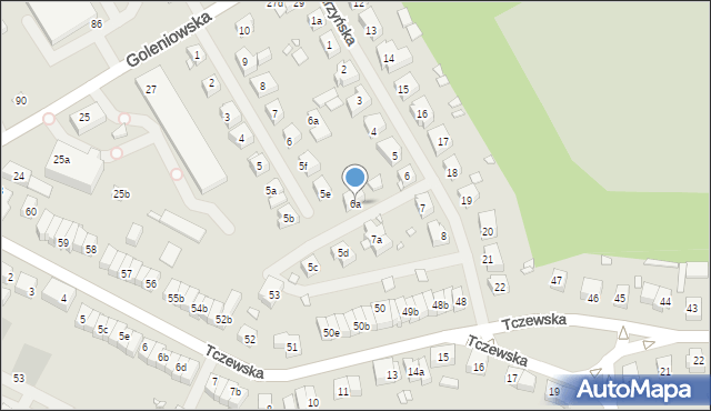 Szczecin, Kostrzyńska, 6a, mapa Szczecina