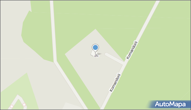 Szczecin, Komandorii, 3, mapa Szczecina