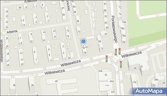 Szczecin, Konopnickiej Marii, 74, mapa Szczecina