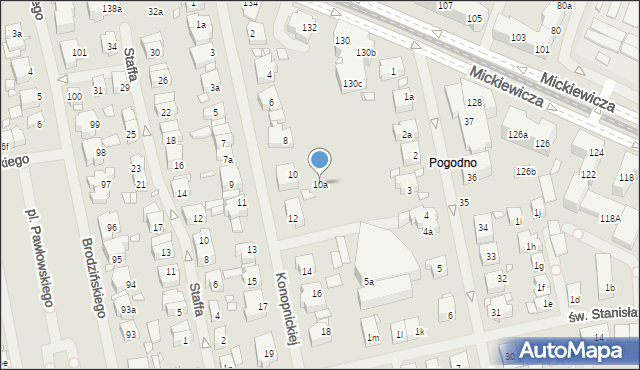 Szczecin, Konopnickiej Marii, 10a, mapa Szczecina