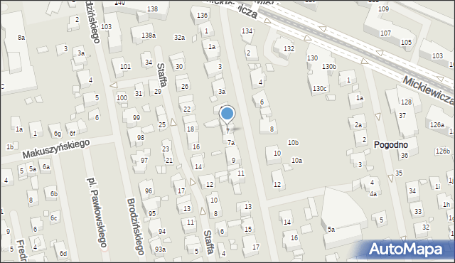 Szczecin, Konopnickiej Marii, 7, mapa Szczecina