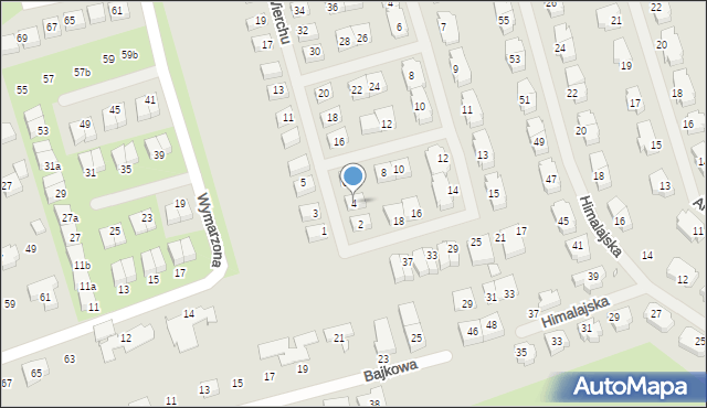 Szczecin, Koziego Wierchu, 4, mapa Szczecina