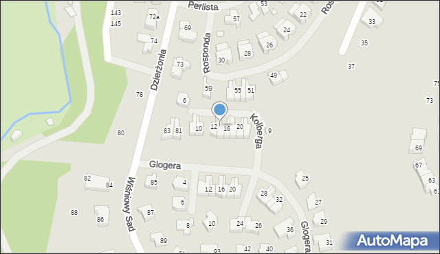 Szczecin, Kolberga Oskara, 14, mapa Szczecina