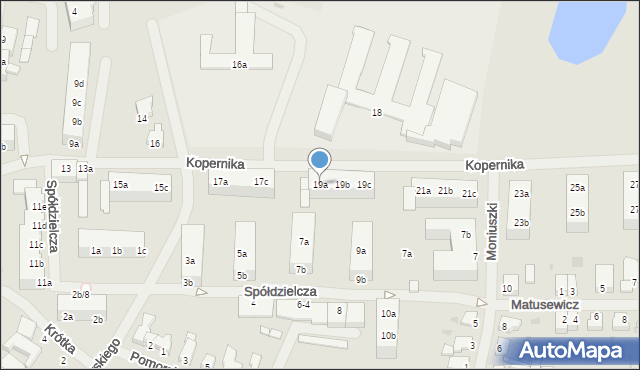 Szczecinek, Kopernika Mikołaja, 19a, mapa Szczecinek