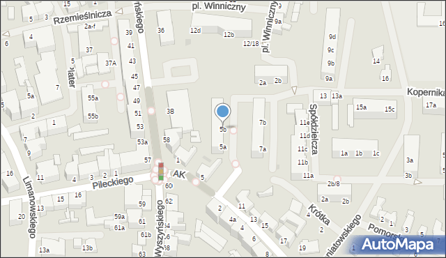 Szczecinek, Kopernika Mikołaja, 5b, mapa Szczecinek