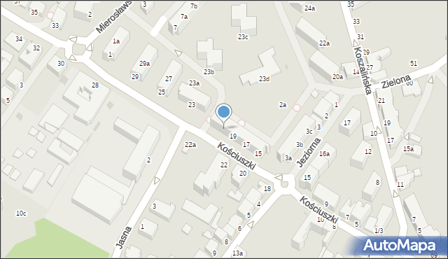 Szczecinek, Kościuszki Tadeusza, gen., 21, mapa Szczecinek