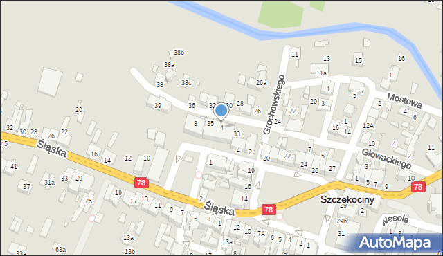 Szczekociny, Konopnickiej Marii, 4, mapa Szczekociny