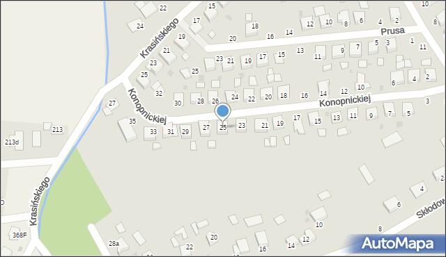 Szczucin, Konopnickiej Marii, 25, mapa Szczucin