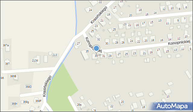 Szczucin, Konopnickiej Marii, 33, mapa Szczucin