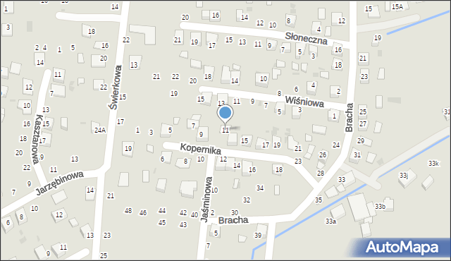 Szczucin, Kopernika Mikołaja, 11, mapa Szczucin