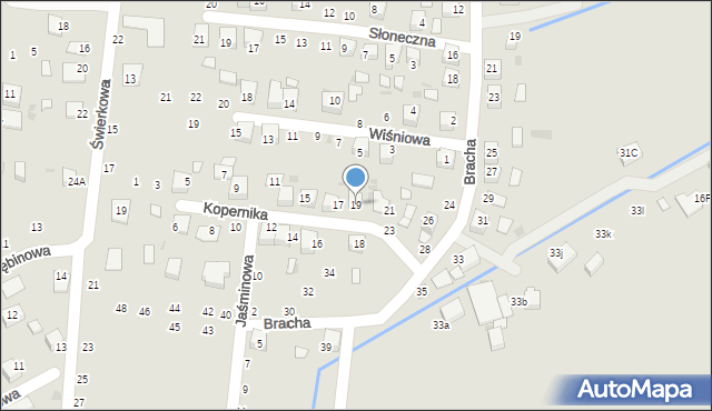 Szczucin, Kopernika Mikołaja, 19, mapa Szczucin