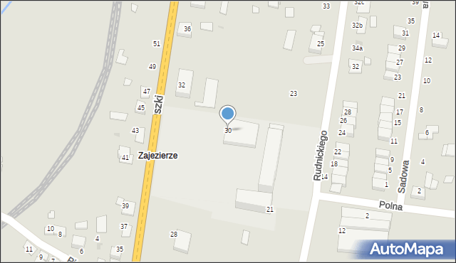 Szczucin, Kościuszki Tadeusza, gen., 30, mapa Szczucin