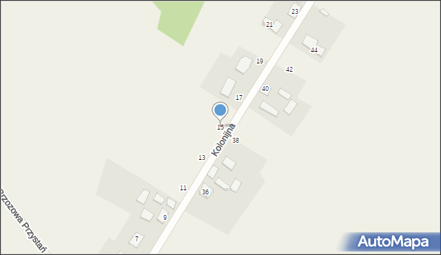 Szczutki, Kolonijna, 15, mapa Szczutki