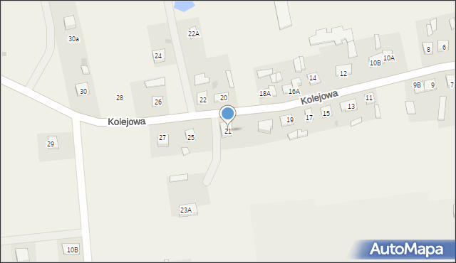 Szczutowo, Kolejowa, 21, mapa Szczutowo