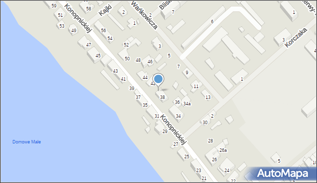 Szczytno, Konopnickiej Marii, 40, mapa Szczytno