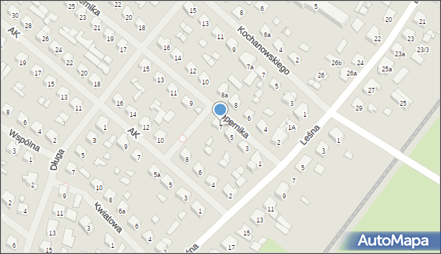 Szczytno, Kopernika Mikołaja, 7, mapa Szczytno