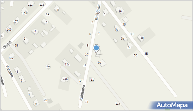 Szewce, Kolejowa, 9a, mapa Szewce