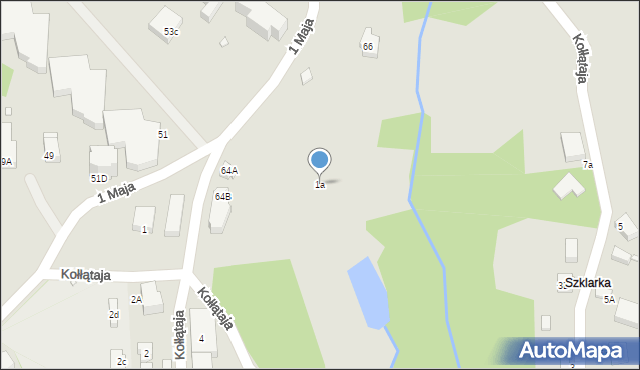 Szklarska Poręba, Kołłątaja Hugo, 1a, mapa Szklarska Poręba