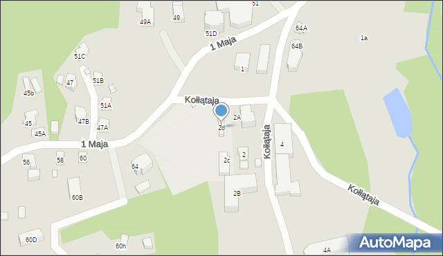 Szklarska Poręba, Kołłątaja Hugo, 2d, mapa Szklarska Poręba