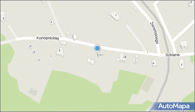 Szklarska Poręba, Konopnickiej Marii, 3, mapa Szklarska Poręba