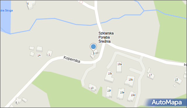 Szklarska Poręba, Kopernika Mikołaja, 3, mapa Szklarska Poręba