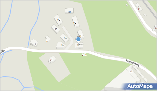 Szklarska Poręba, Kopernika Mikołaja, 9G, mapa Szklarska Poręba