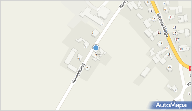 Szonowice, Konopnickiej Marii, 5, mapa Szonowice