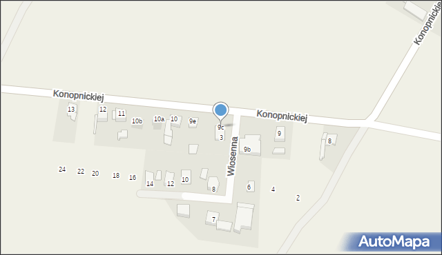 Szonowice, Konopnickiej Marii, 9c, mapa Szonowice