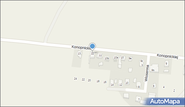 Szonowice, Konopnickiej Marii, 12, mapa Szonowice