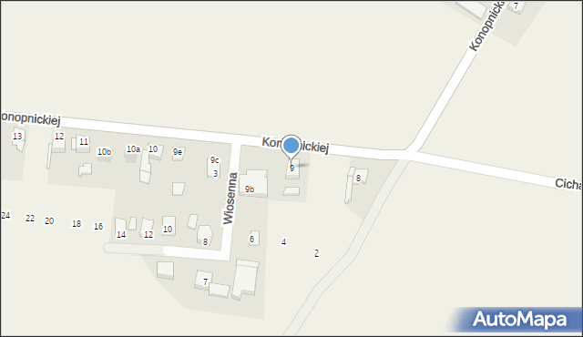 Szonowice, Konopnickiej Marii, 9, mapa Szonowice