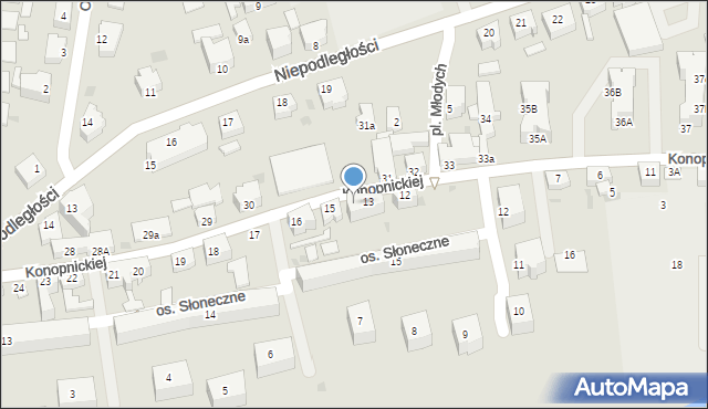 Szprotawa, Konopnickiej Marii, 14, mapa Szprotawa