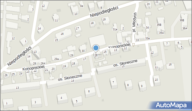 Szprotawa, Konopnickiej Marii, 16, mapa Szprotawa