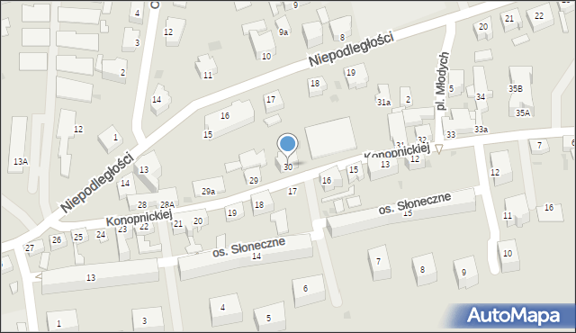 Szprotawa, Konopnickiej Marii, 30, mapa Szprotawa