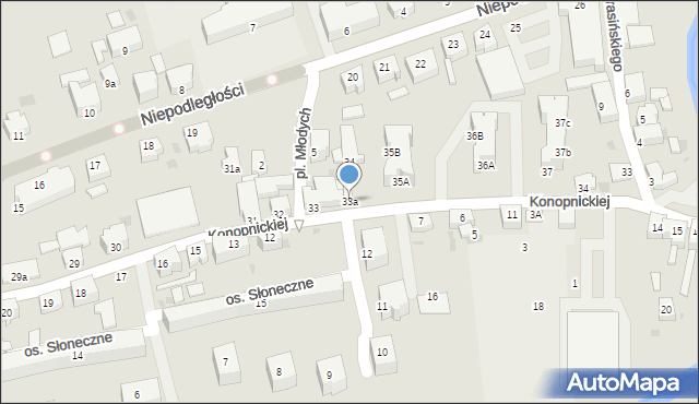 Szprotawa, Konopnickiej Marii, 33a, mapa Szprotawa