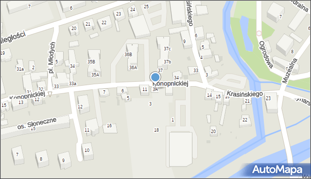 Szprotawa, Konopnickiej Marii, 3A, mapa Szprotawa