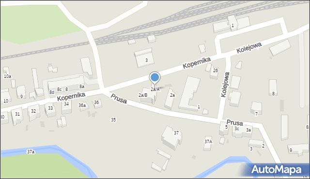 Szprotawa, Kopernika Mikołaja, 2aa, mapa Szprotawa