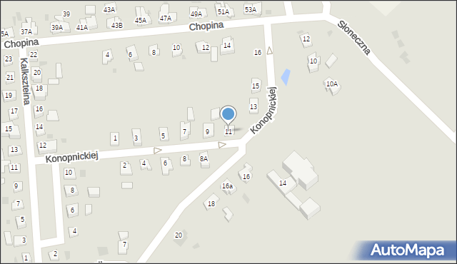 Sztum, Konopnickiej Marii, 11, mapa Sztum