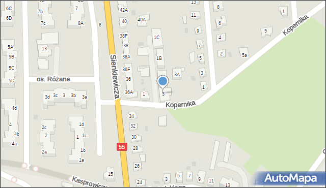 Sztum, Kopernika Mikołaja, 3, mapa Sztum